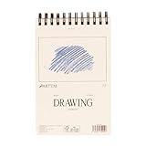 Hartem - Skizzenblock A6 | Skizzenbuch mit Spiralbindung | Grammatur 90...