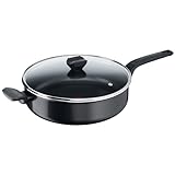 Tefal B5553733 Easy Cook & Clean Schmorpfanne 28 cm, Antihaftbeschichtung,...