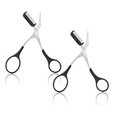 2 Stück Augenbrauenschere Mit Kamm Augenbrauen Trimmer Schere Damen Schere...