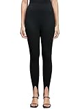 Damen Steigbügel-Leggings mit hoher Taille, Bauchkontrolle, Fitnessstudio,...