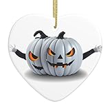 AKGFFDS Weihnachtlicher Keramik-Anhänger mit Kürbis-Druck, mit...