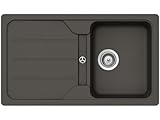 SCHOCK Küchenspüle Formhaus D-100 Asphalt 86x50 cm - CRISTALITE® Grau...