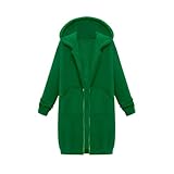 Sweatjacke Damen mit Kapuze Lang Sportjacke Laufjacke Trainingsjacke Lose...