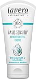 lavera basis sensitiv Feuchtigkeitscreme - mit Bio-Aloe Vera & Bio-Jojoba -...