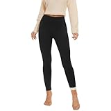 AMIYOYO Thermo Leggings Damen Gefüttert Leggings Fleece Thermohose...