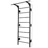 Potenza Sprossenwand mit Klimmzugstange Pull Up Bar Turngeräte Fitness...