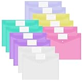 12 Stück Dokumententasche A4,Wasserdichte Dokumentenmappe A4 Mit...
