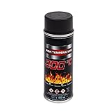 VE-INDUSTRIES Thermolack Spray Ofenlack Auspufflack Hitzebeständiger Lack...