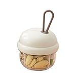 Reise Pillen Organizer - 4 Fächer Kleine Tabletten Box | Tragbare...