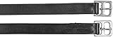 Kerbl Steigbügelriemen Leder (Farbe schwarz, Länge 130 cm, Breite 25 mm,...
