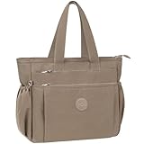 WACCET Handtasche Damen Groß, Wasserdicht Nylon Umhängetasche Damen mit...