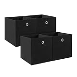 BALLSHOP 4 Stück Aufbewahrungswürfel Faltbox 32 x 32 x 32 cm...