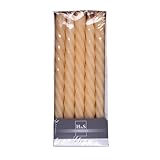 DONAU HOME Set Glatte Stabkerzen/Creme, Beige / 10 Stück im Karton / 24 x...