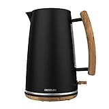 Cecotec Wasserkocher Thermosense 400 Black Woody 1,7 Liter...