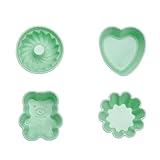 Set mit 4 Silikon-Muffinformen, antihaftbeschichtet, für Cupcakes und...