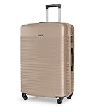 PUCCINI Koffer Reisekoffer Hartschalen Trolly Beautycase Antalya (Champagne...
