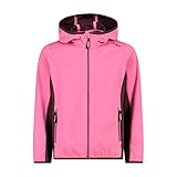 CMP Unisex Kinder Leichte Softshelljacke für Kinder mit Fester Kapuze...