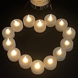 candlesee Flammenlose Flackernde LED-Teelichter: Batteriebetriebene...
