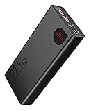 Baseus Powerbank 20000mAh, 22,5W PD 3.0 QC4.0 Schnellladung USB C Externer...