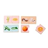 Eichhorn – Montessori – Puzzle zum Erlernen der Obst- & Gemüsesorten,...