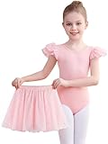 Comfyouth Ballettkleidung Ballettkleid Mädchen Rüschenärmeliger Ballett...