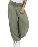 ZARMEXX Damen Haremshose Pumphose Aladinhose Pluderhose Yoga Freizeithose...