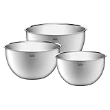 Silit Küchenschüssel-Set 3-teilig, Edelstahlschüsseln, multifunktional...