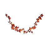 HEITMANN DECO Herbst-Girlande mit Ahorn-Blättern in rot/orange -...