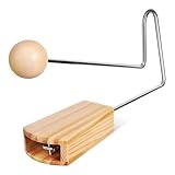 Hemobllo Vibraslap Holzschlaginstrument mit Hölzerner Vibrationsplatte und...