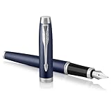 Parker IM Füller | Matte Blue | Füllfederhalter mit mittlerer Feder und...