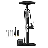 Jsdoin Luftpumpe Fahrrad-Standpumpe mit Manometer,Standluftpumpe,...