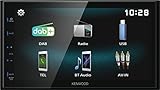 Kenwood DMX125DAB 17,3 cm WVGA Digital Media Receiver mit DAB+, Bluetooth...