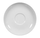 Untere zur Kaffeetasse 14,5 cm 6 Stück Rondo weiss uni 7 von Seltmann...