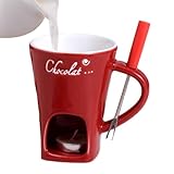 Schokoladen-Heizbecher Set - 130 ml Keramik Butterwärmer,...