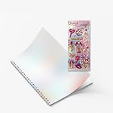 Stickeralbum-Set 120Seiten /60Blatt + Sticker, tolles Geschenk DIY Hobby...