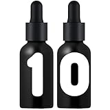 Essenciales Pipettenflaschen Deluxe, 30 ml, 10 Tropfflaschen, Schwarz