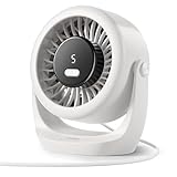 Diveblues USB Turbo Tischventilator, Ultra-Leiser Mini Ventilator,...