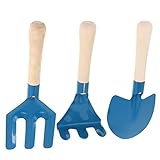 MILISTEN 3 Stücke Strand Rake Set Werkzeuge Schaufel Mini Rake Kit Blau...