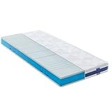 Coolux Sleep Matratze 90x200 cm, Höhe 18cm Orthopädische 7-Zonen...