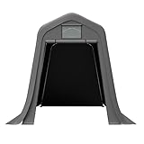 Covigorus Geräteschuppen 366×213×225 cm mit Rolltor, wasserdichte 170g...