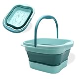 Fußbad Fussbad, Faltbare Tragbare Fußbadewanne mit Griff, Fussbadewanne...
