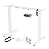 Claiks Höhenverstellbarer Schreibtisch Gestell mit Rollen, Elektrischer...