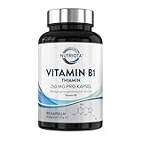 Vitamin B1 (Thiamin) Hochdosiert 250 mg Kapseln – 180 Kapseln –...