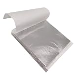 100 Blatt Blattsilber Imitation 8.5 * 8cm Blattgold zum Basteln Silber...