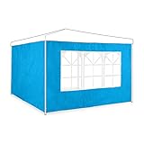 Relaxdays Seitenteile für Pavillon, 2er Set, 2x3 m, Pavillonwand mit...