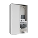Masseno Schwebetürenschrank TAVI 120/205/60 cm Kleiderschrank mit...