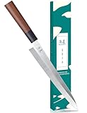 SHANGDAO Sashimi-Sushi-Messer 25,5 cm, japanisches Yanagiba-Messer zum...