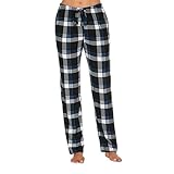 Generico Pyjamahosen Damen Schottische Casual Hosen Damen Pyjamahosen...