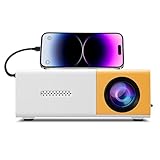 ASHATA Tragbarer Projektor für Smartphone, 1080p Movie Projector mit...