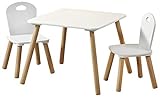 Kesper| Kindertisch mit 2 Stühlen, Material: Faserplatte, Maße: 55 x 55 x...
